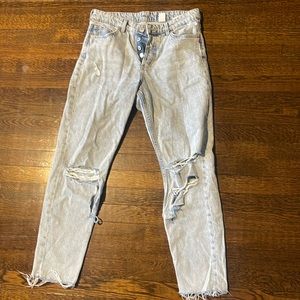 H&M straight leg mom jeans